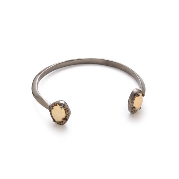 House of Harlow 1960 Rif Pebble Cuff in Gunmetal - Picture 2 of 5